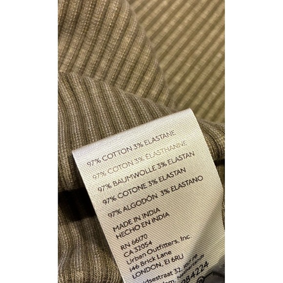 NWT Free People -We The Free- Soul Sister Long Sleeve Top Sz Small Green - Picture 7 of 7